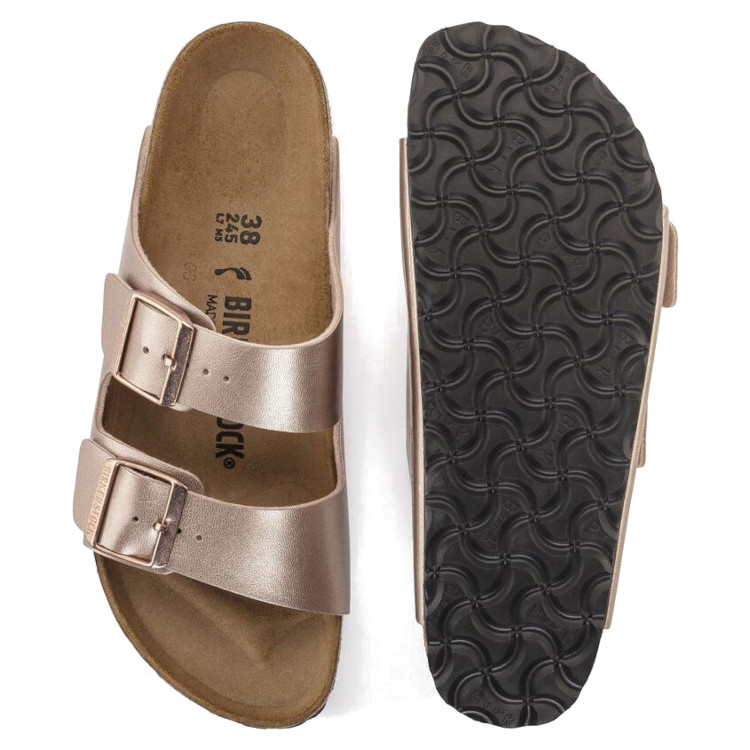 Birkenstock Arizona Birko-Flor Sandal | Copper | Narrow Width - Women's - Image 4